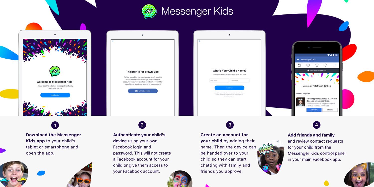 Facebook anuncia versão do Messenger para crianças !!!